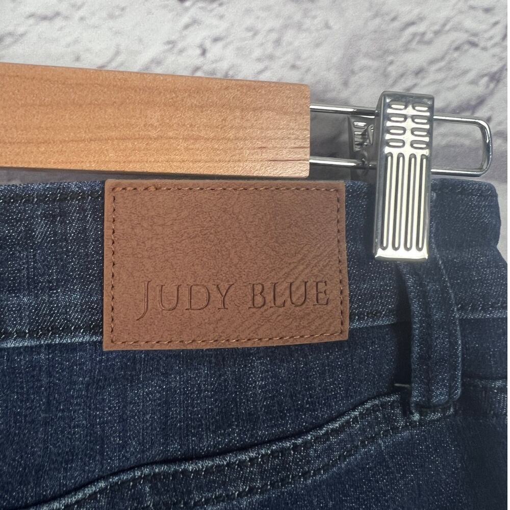 Judy Blue Womens 26 Minimalist Staple Edgy Mid Rise Raw Hem Skinny Jeans Stretch - Picture 8 of 15